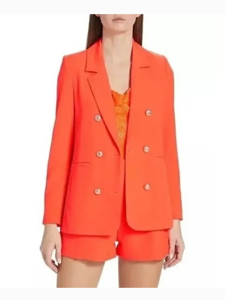 Generation Love Orange Blazer With Gold Buttons